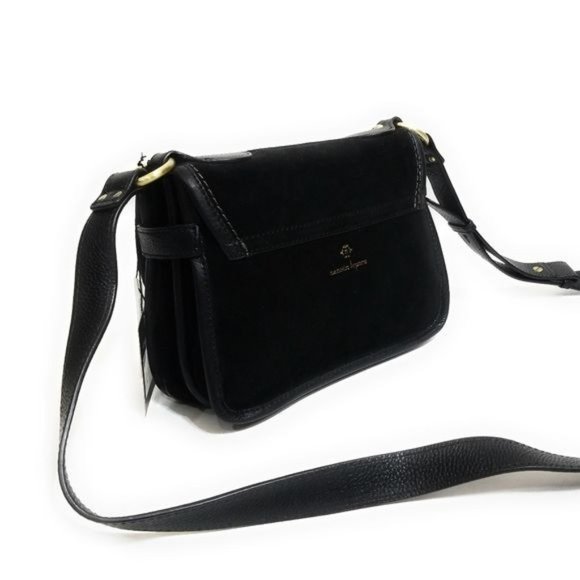 Nanette Lepore Womens New Waverly Flap Crossbody Shoulder Bag in Black - Picture 5 of 15